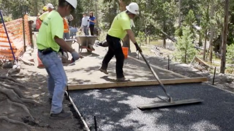 Illustration for article titled New Pavement Made From Tires Will Save Old Faithful's Groundwater